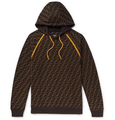 fendi print hoodie|fendi hoodie price.